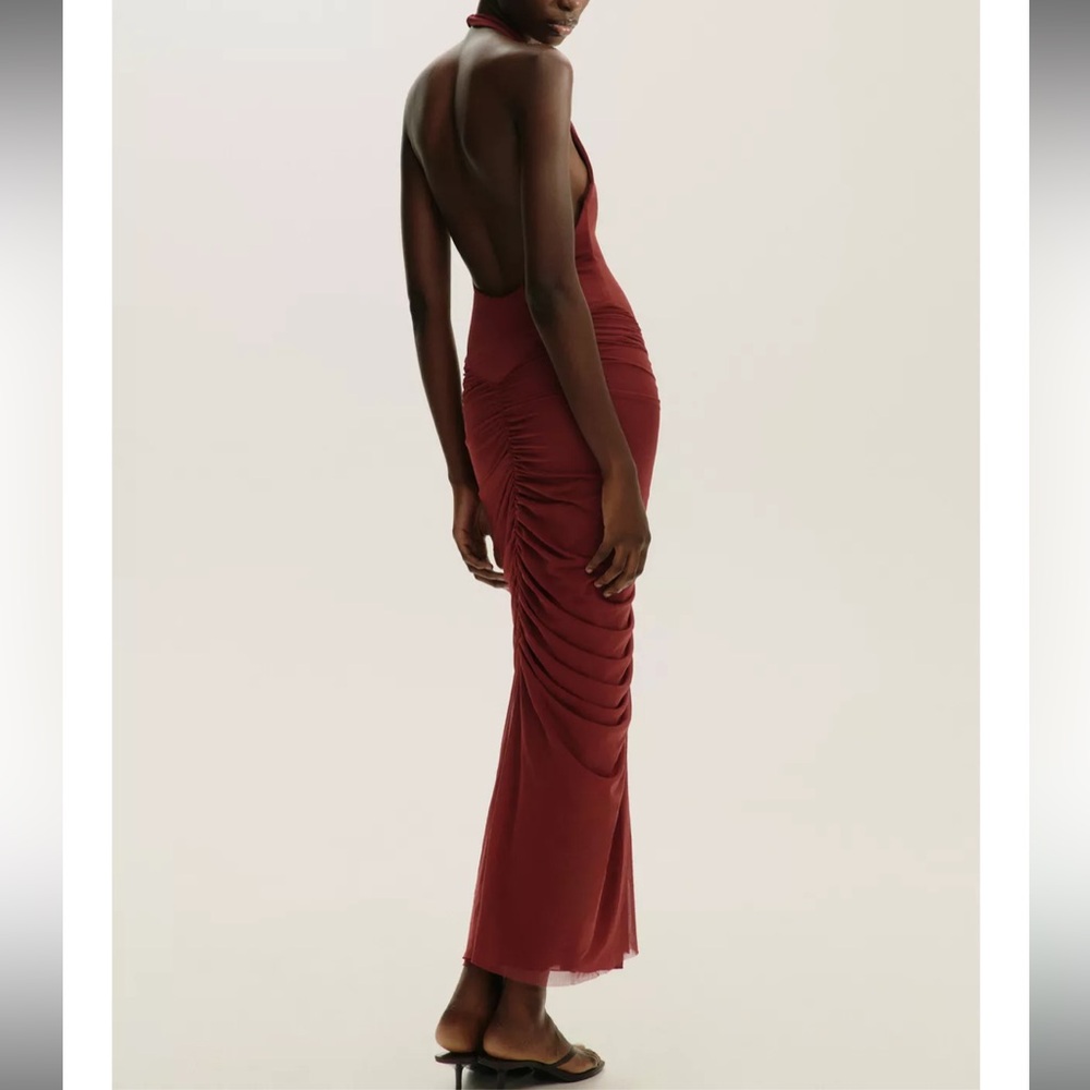Zara halter combination midi dress - Picture 2 of 4